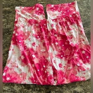 Women’s Pink Star Patterned pajama pants
